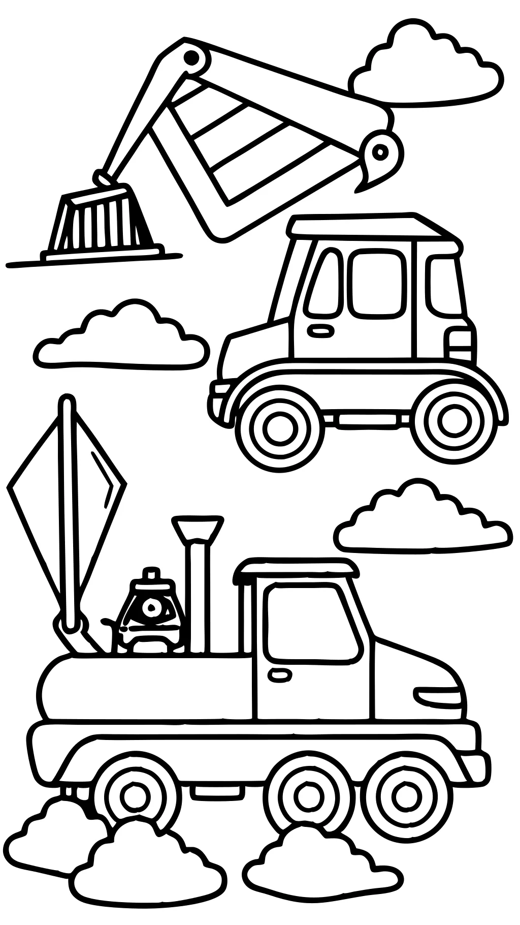 coloring pages of construction vehicles